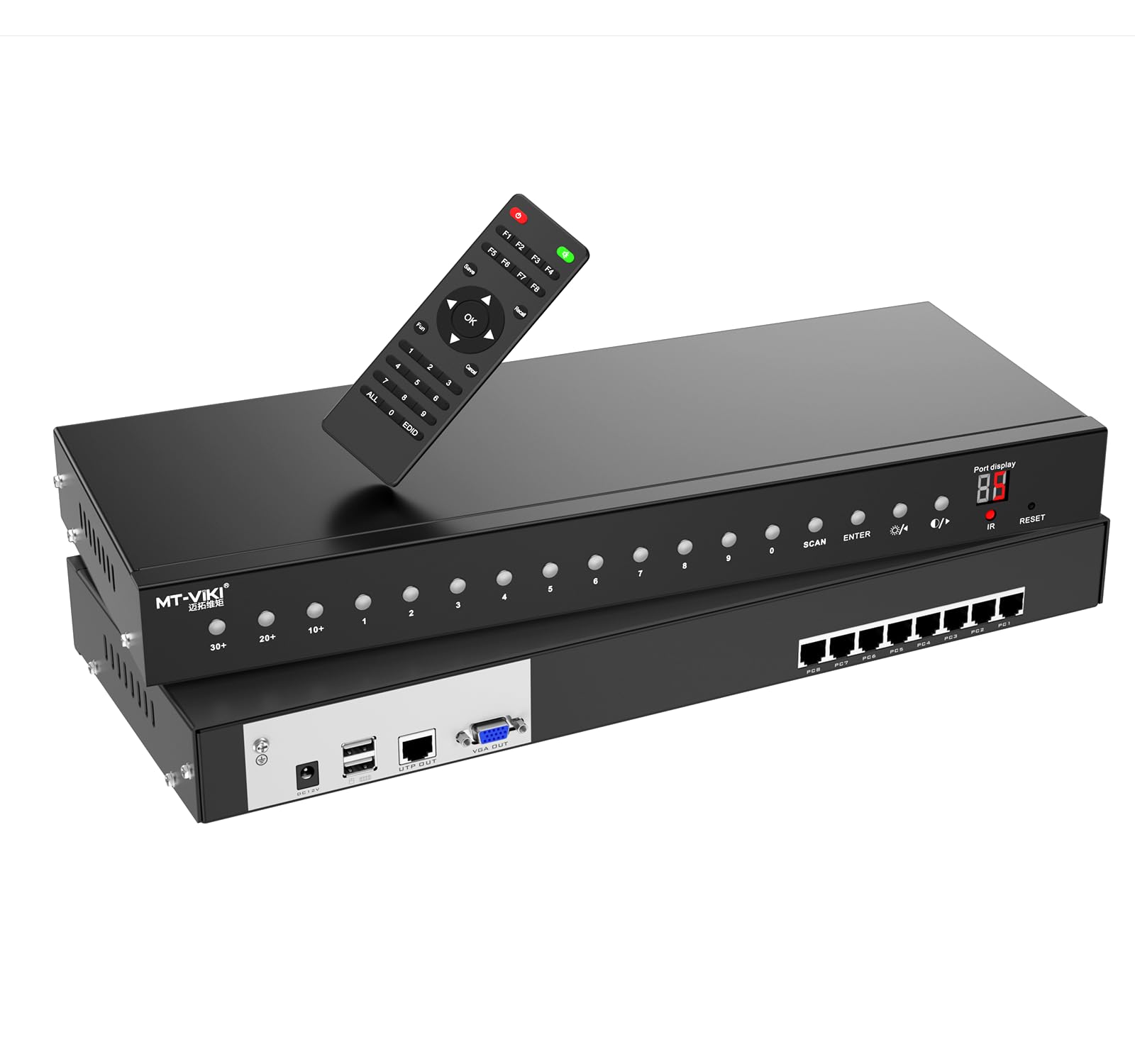 Amazon.com: MT-VIKI HDMI/VGA Rack Mount KVM Switch Over CAT6 Cable